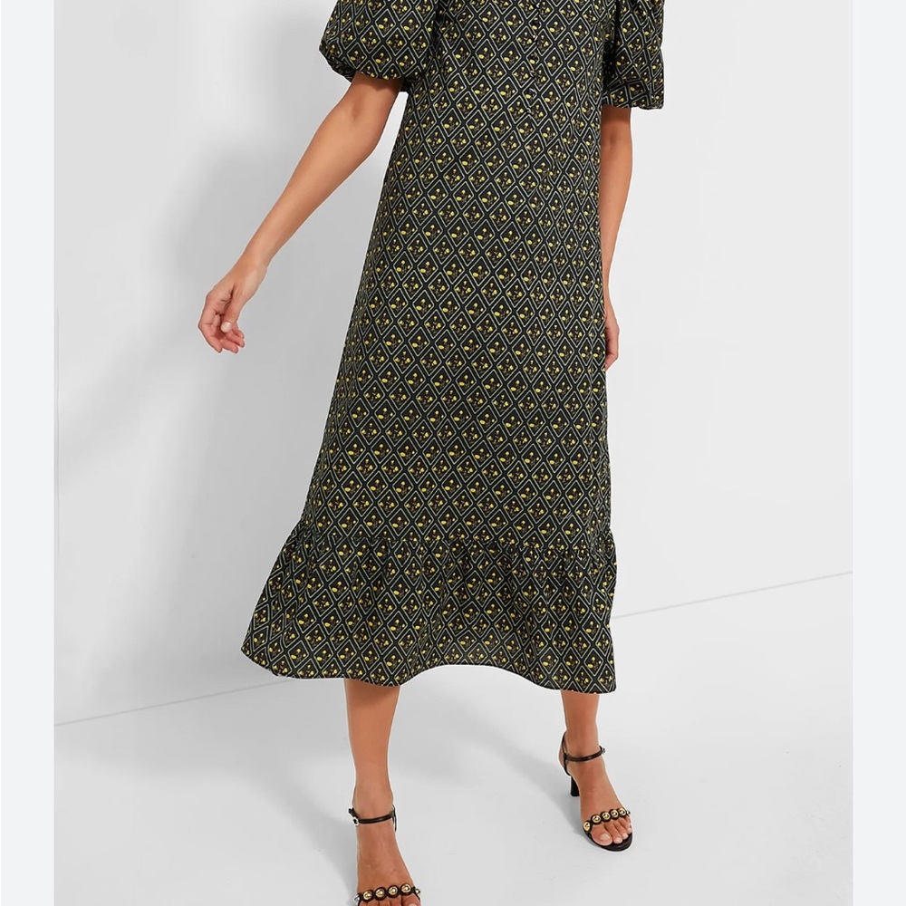 Tuckernuck Hyacinth House Floral Mimi Midi Dress, SM